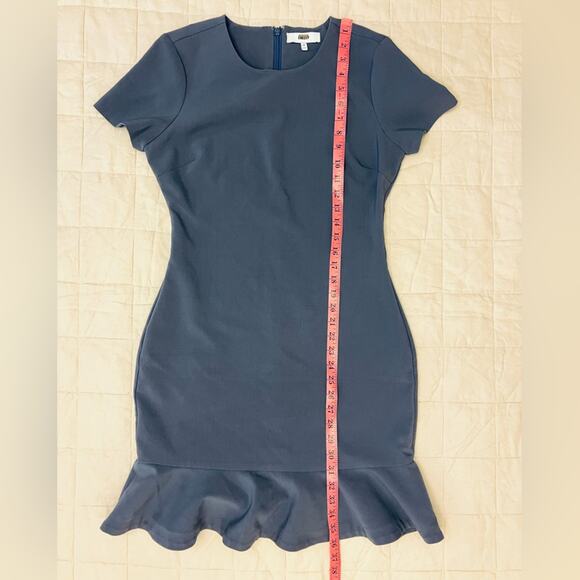 Likely Periwinkle Becket Ruffle Hem Mini Dress Fairycore Cocktail Coquette- 10 - Picture 10 of 12